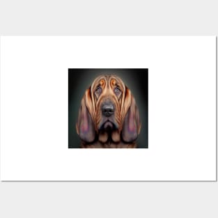 A Fractal Design of A Bloodhound Posters and Art